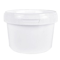550 ML WHITE TAMPER EVIDENT TUB and LID